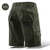 Cotton Blend Cargo Shorts for Men Lightweight Breathable Outdoor Summer Shorts with Multiple Pockets by Inlyline