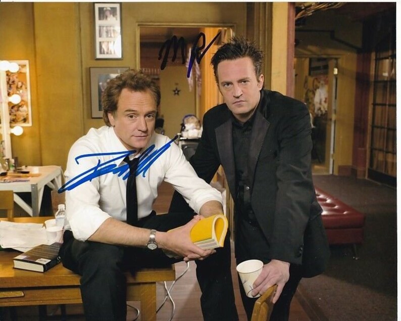 Bradley whitford matthew perry signed studio 60 on the sunset strip 8x10 Photo Poster painting