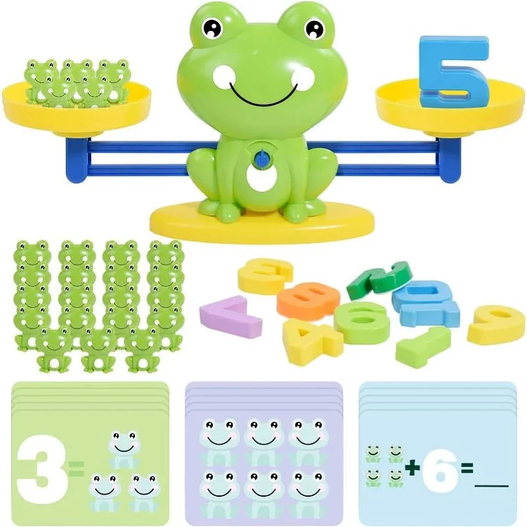 Fun & Educational Frog Balance Math Toy slivor