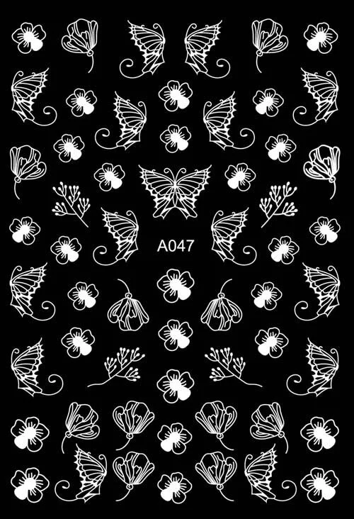 3D Nail Art Sticker Decoration Shadow Moon DIY Sticker Decals Tips Manicure Design Constellation Stars Adhesive Sticker for Nail