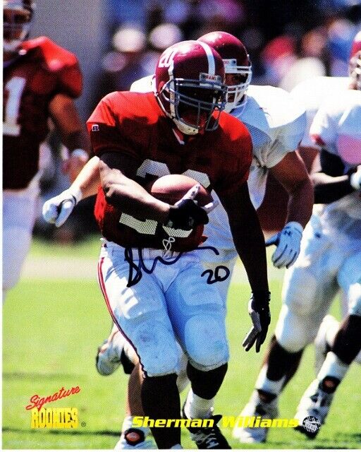 Sherman Williams Signed Alabama Crimson Tide 8x10 Photo Poster painting - 1995 Signature Rookies