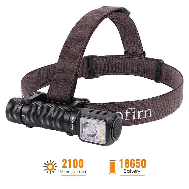 【Ship From DE】SOFIRN HS42 Headlamp 2100 Lumens 6 LEDs with Red Light Spotlight & Floodlight