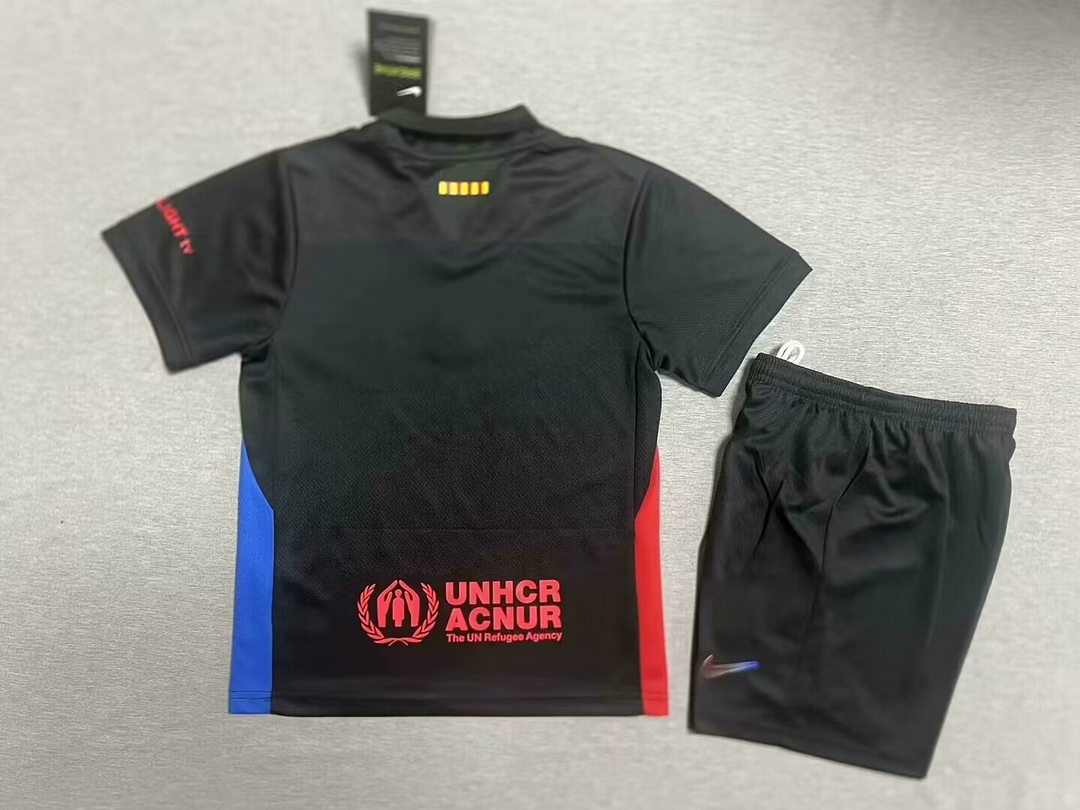 24/25 Barcelona Away Kids Kit Football jersey Thai Quality