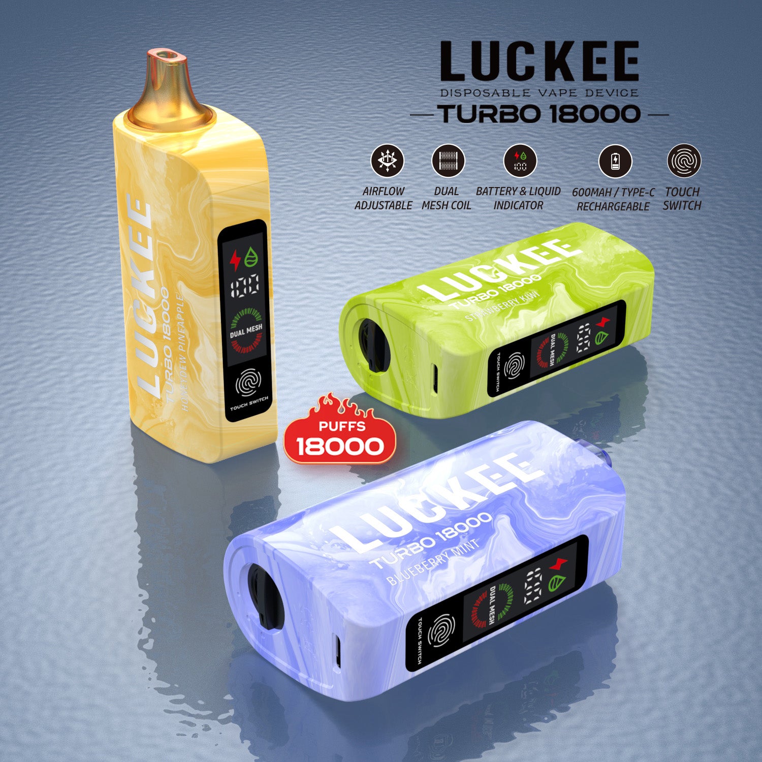 LUCKEE TURBO 18000 Puffs Disposable Vape Wholesale LUCKEE OPVape