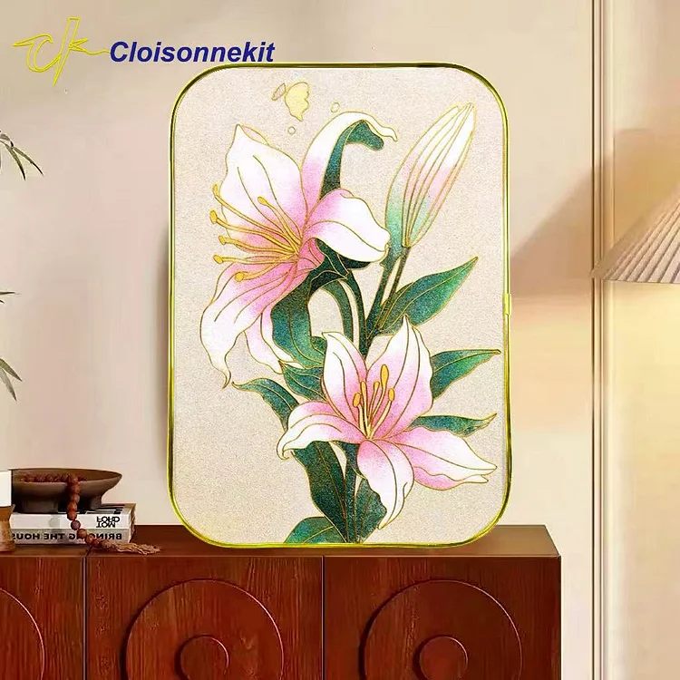Lily Ascendant-Cloisonne Painting Art Kits - Cloisonnekit