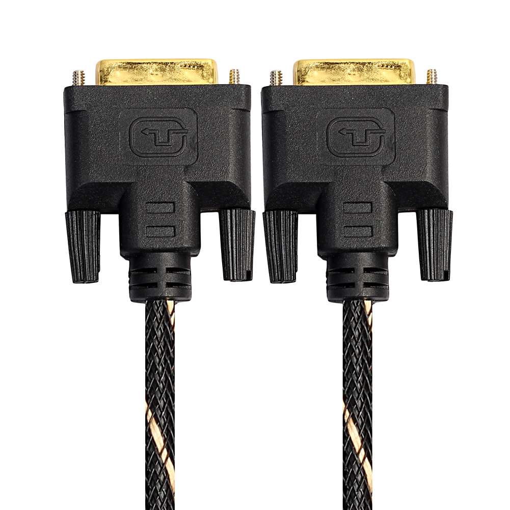 

Digital Monitor DVI D to DVI-D 24+1 Gold Male Pin Signal Link HD TV Cable, 501 Original