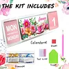 DIY Calendar Diamond Painting Calendar Kit Diamond Art Paper Desk Calendar Kit