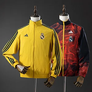 2026 Real Madrid Double-Sided Jacket Windbreaker 1:1 Thai Quality