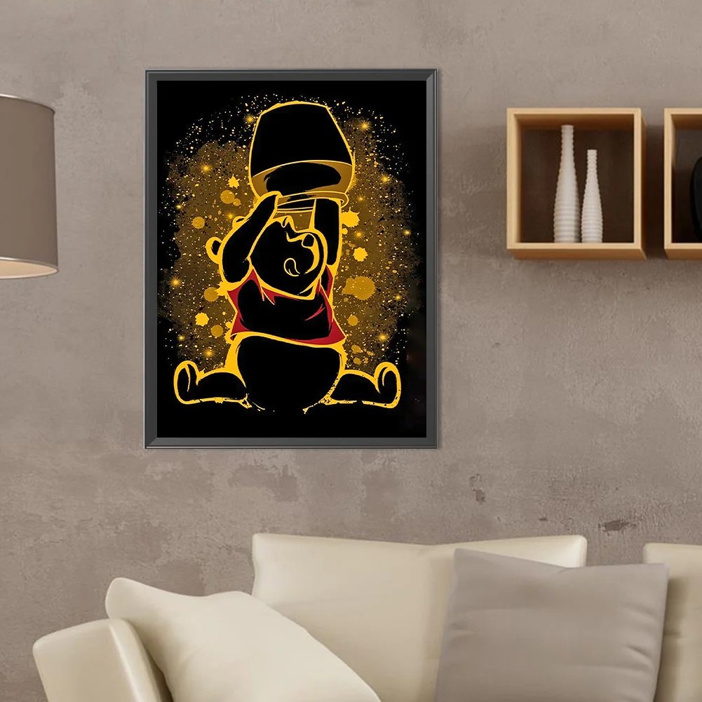 Diamond Painting - Full Round Drill - Winnie the Pooh(Canvas|30*40cm)