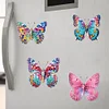 6 Stück Schmetterling - 5d DIY Handwerk Aufkleber Magnet