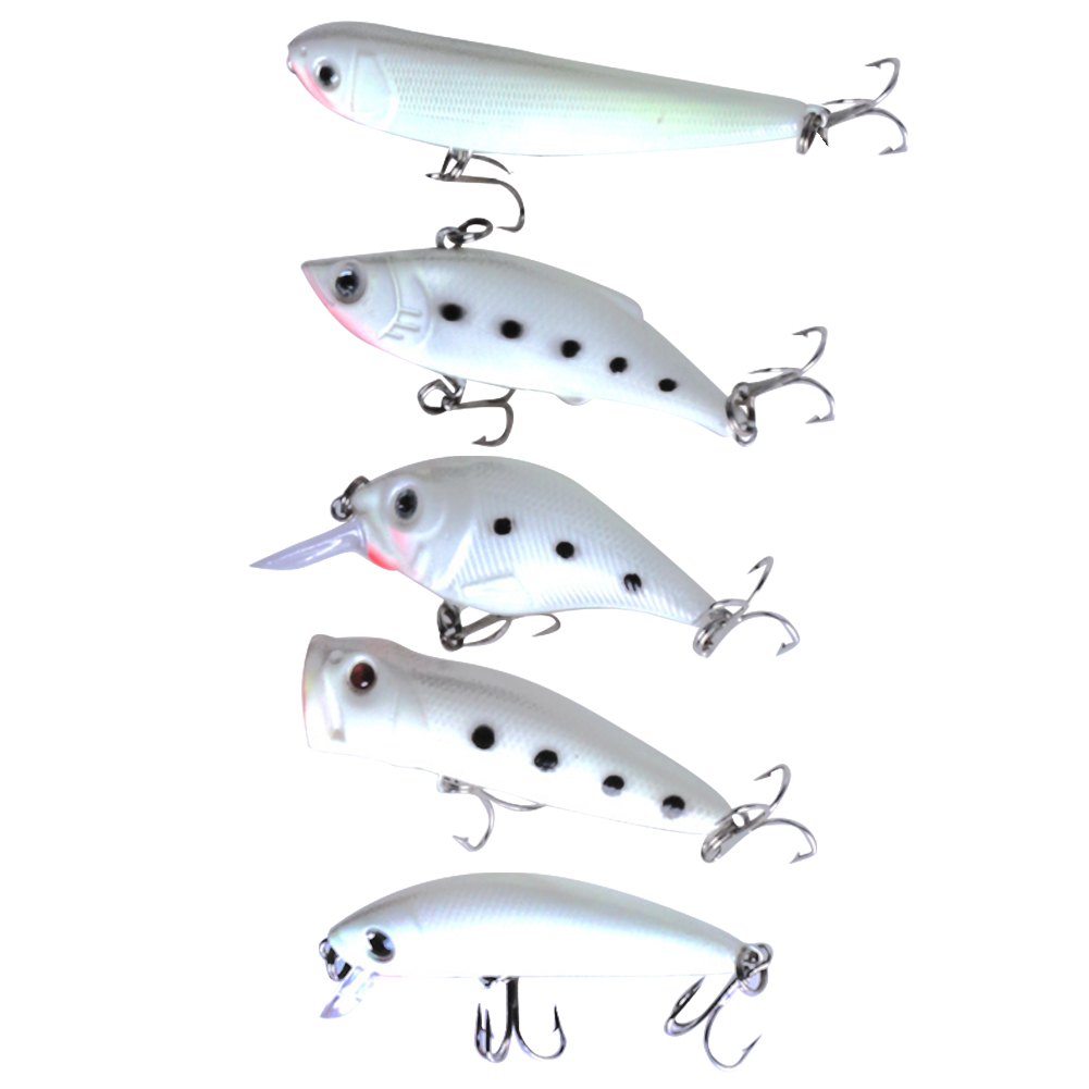 

5pcs Luminous Minnow Bait 6.7cm Night Fishing Artificial Crankbait Tackle, 501 Original