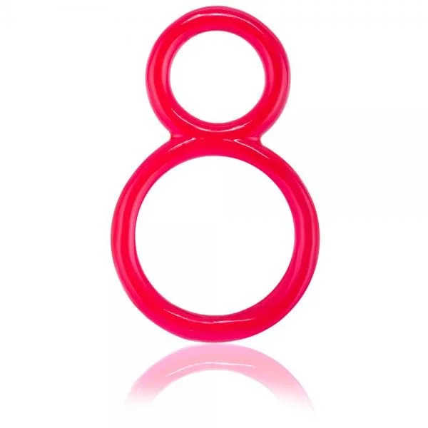 Pornhint Ofinity Double Erection Ring Red