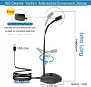 JOUNIVO 601P USB Computer Microphone with Mute Button,Plug&Play Condenser,Desktop, PC, Laptop, Mac, PS4 Mic LED Indicator -360 Gooseneck Design
