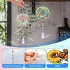 2pcs Easter Egg Wreath Diamond Painting Double-sided Crystal Window Suncatcher Craft Set Birthday Gifts Home Garden Decor Hanging Kit
