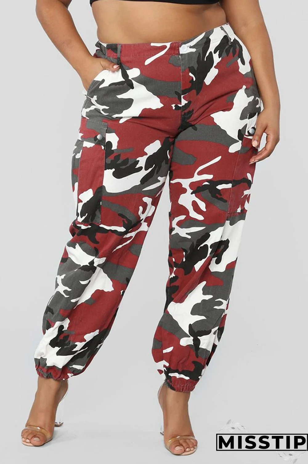 Yellow Zipper Fly Button Fly Mid Metal Zippered pencil Pants Pants