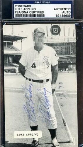 Luke Appling Psa/dna Signed Photo Poster painting Pc Autograph Authentic