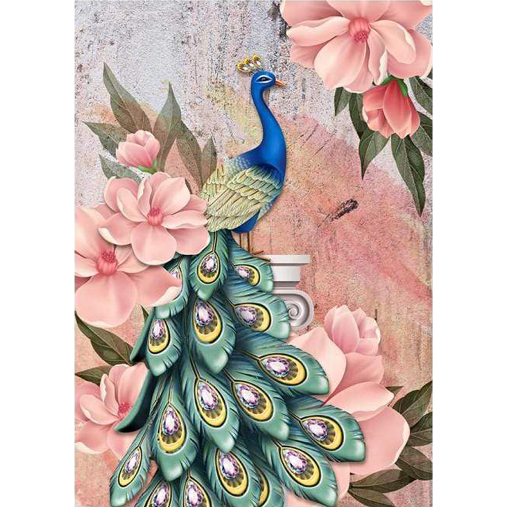 

Peafowl - 11CT Stamped Cross Stitch - 40*55CM, 501 Original