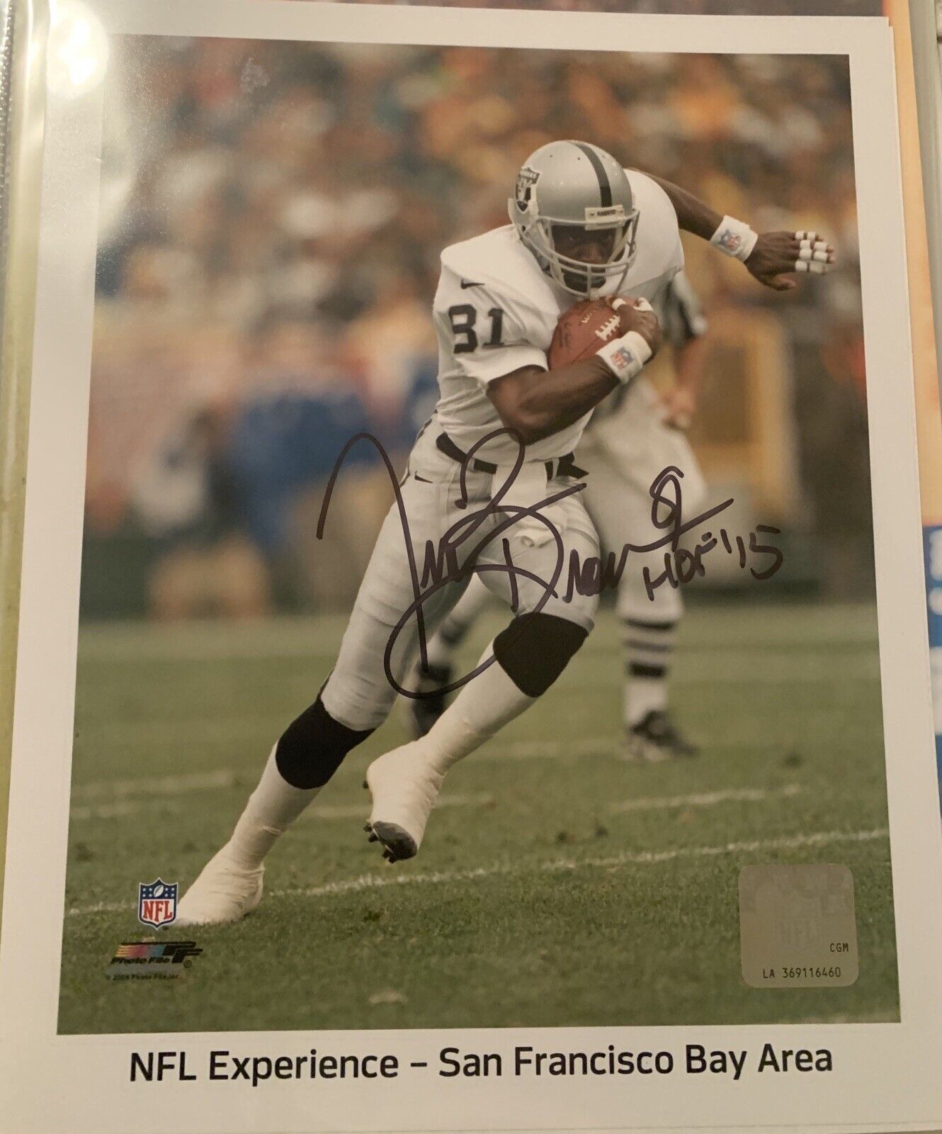 Tim Brown Signed 8x10 Photo Poster painting Raiders