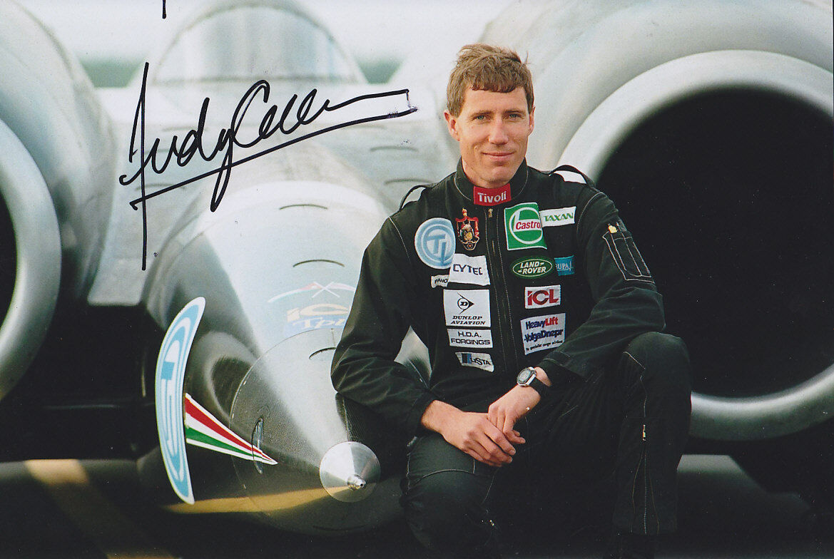 Andy Green Hand Signed Photo Poster painting 12x8 ThrustSSC.