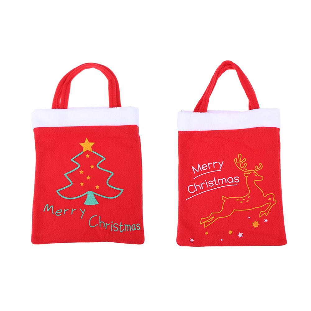 

Christmas Pattern Christmas Gift Bag Storage Pouch Xmas Supplies Red, E1-1-2 gift bag print tree, 501 Original