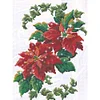 Bead Embroidery - Partial Printed 9CT Xmas Flower(39x39 CM)
