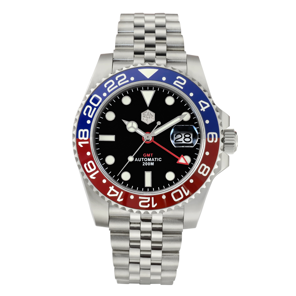 San Martin GMT Luxury Men Watch SN015 V2 San Martin Watch san martin watchSan Martin Watch