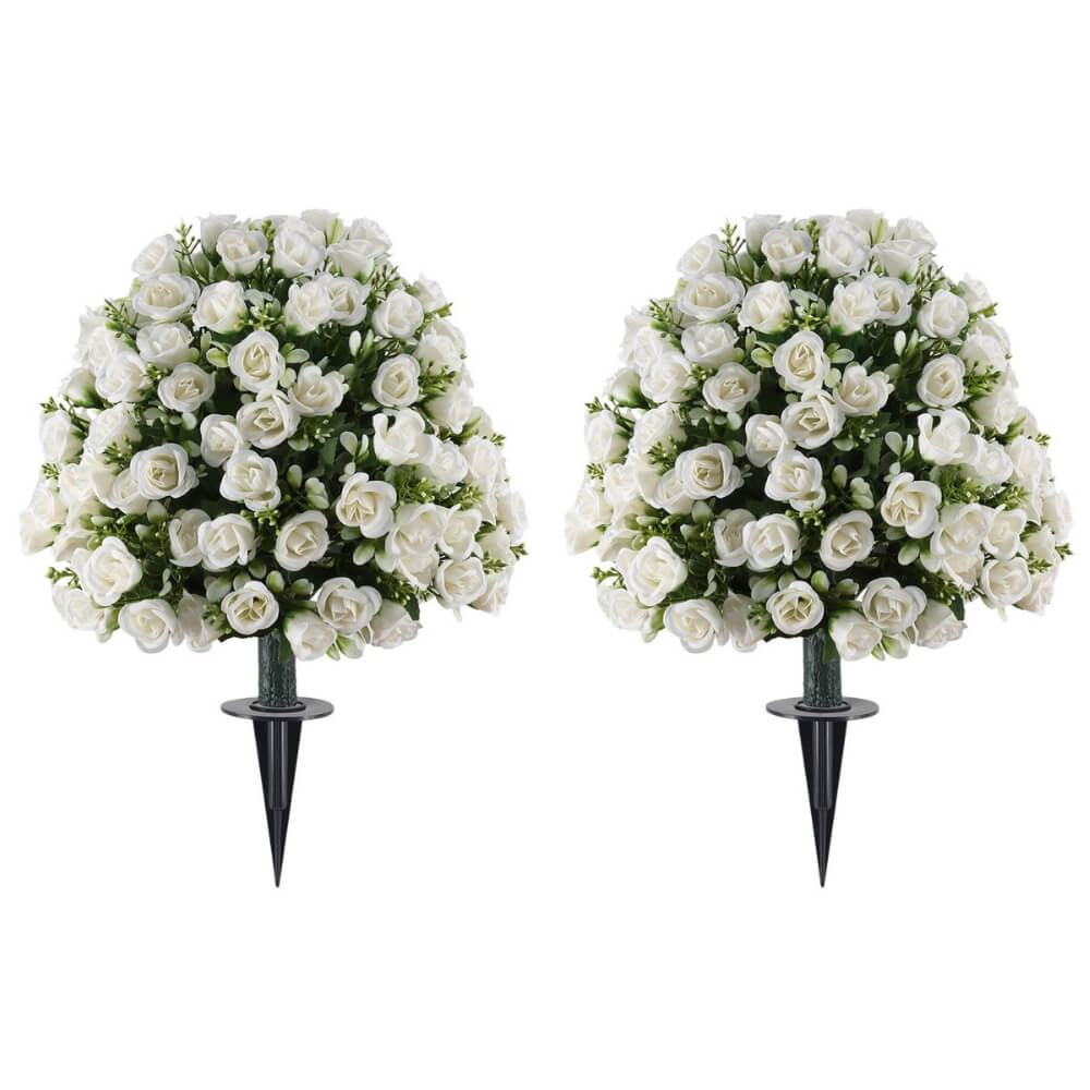 24" Spring Artificial Rose Flower Decorations (2 PCS)