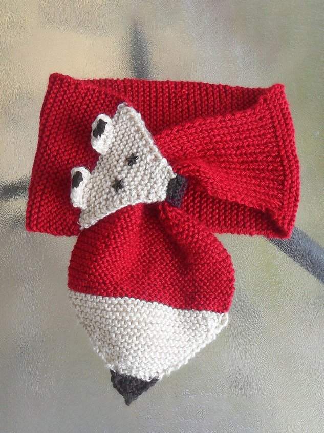 Fox Animal Warm Scarf