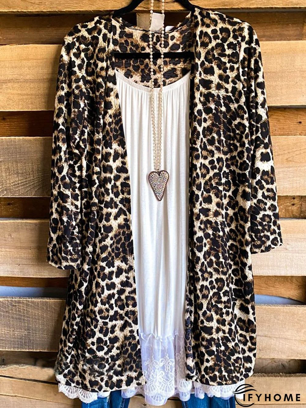 Leopard Long Sleeve Casual Cardigan | IFYHOME