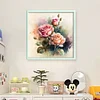 Flowers-11CT Stamped Cross Stitch 40*40cm/15.75*15.75in