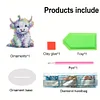 >SALE<2D Flat Print White Yak DIY Desktop Diamond Art Kits Single-Sided Drill Decor