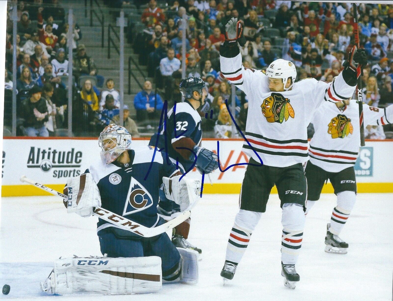 Autographed 8x10 ANDREW DESJARDINS Chicago Blackhawks Photo Poster painting - w/COA