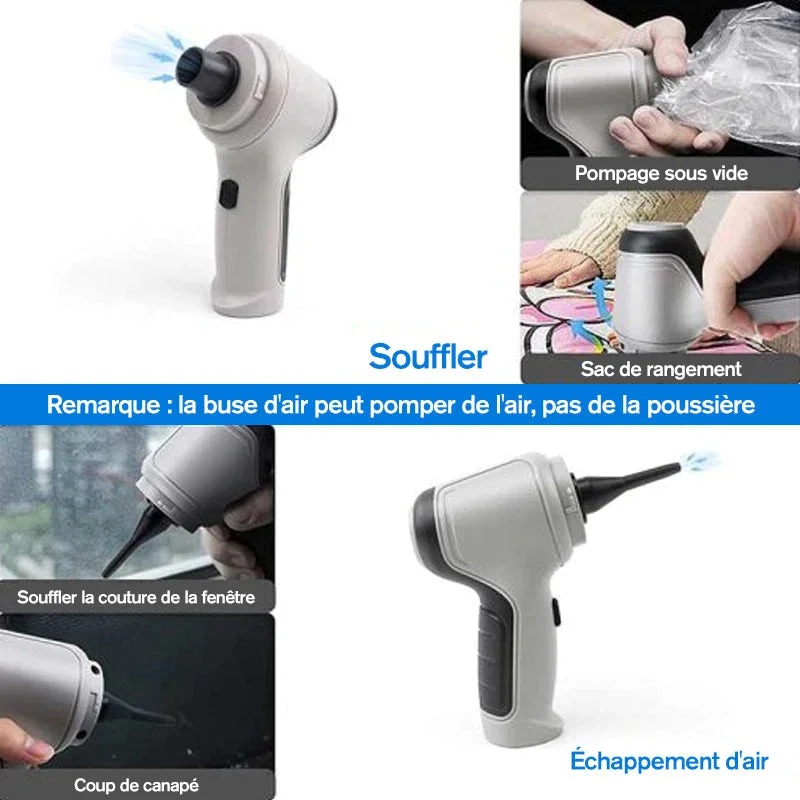 Mini aspirateur &agrave; main sans fil