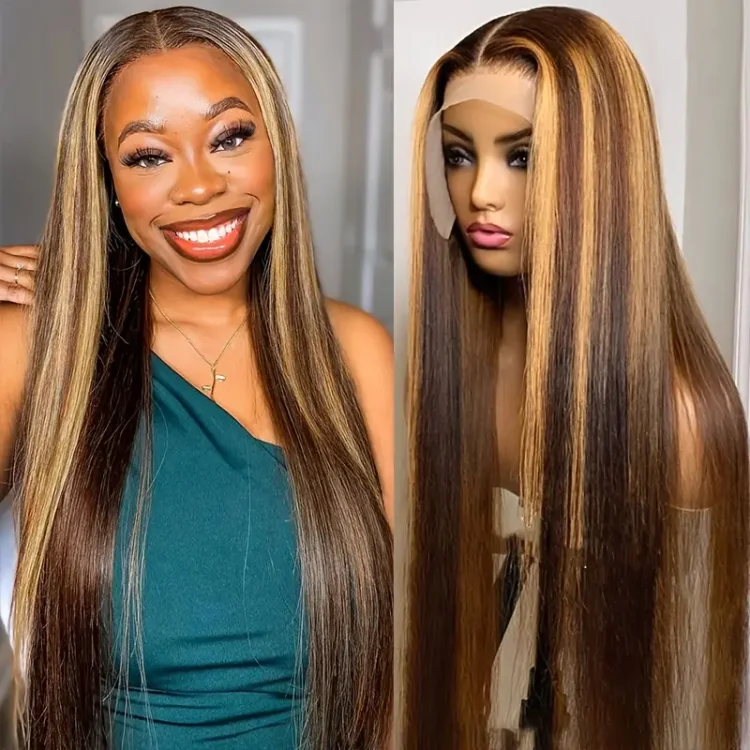 13x4 Lace Frontal Wig for Women - Long Straight & Colored