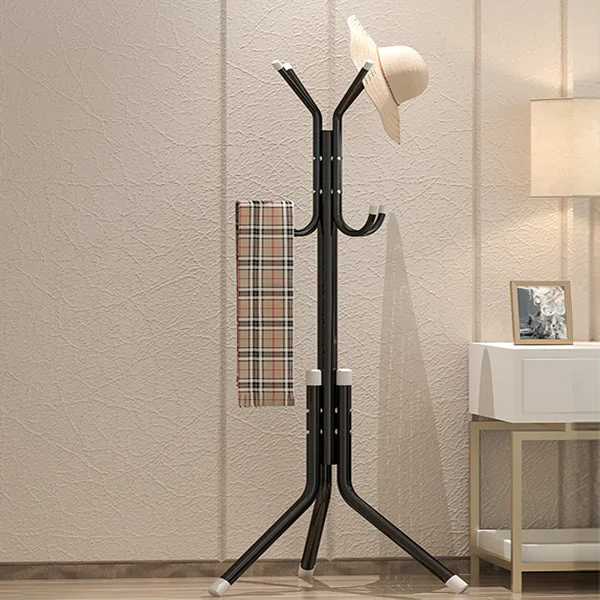 Vertical Floor-To-Ceiling Household Bold Reinforced Triangle Coat Rack