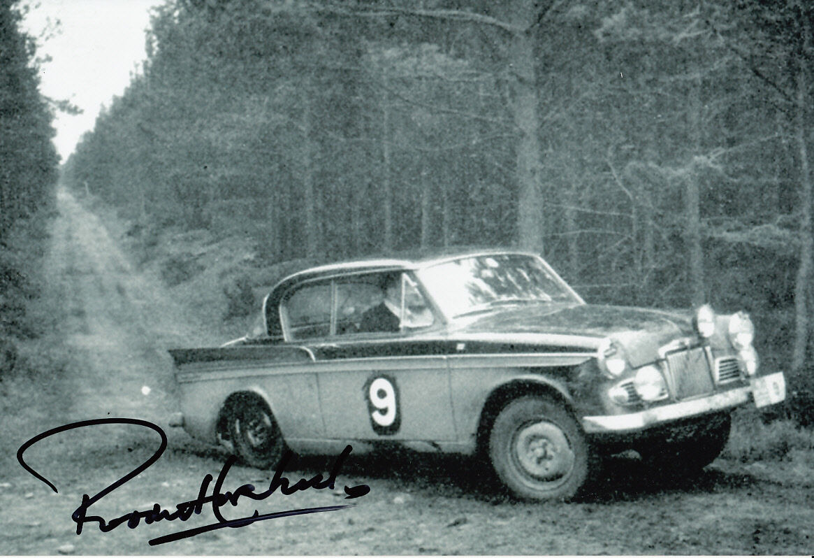 Paddy Hopkirk Hand Signed Rally Photo Poster painting 12x8.
