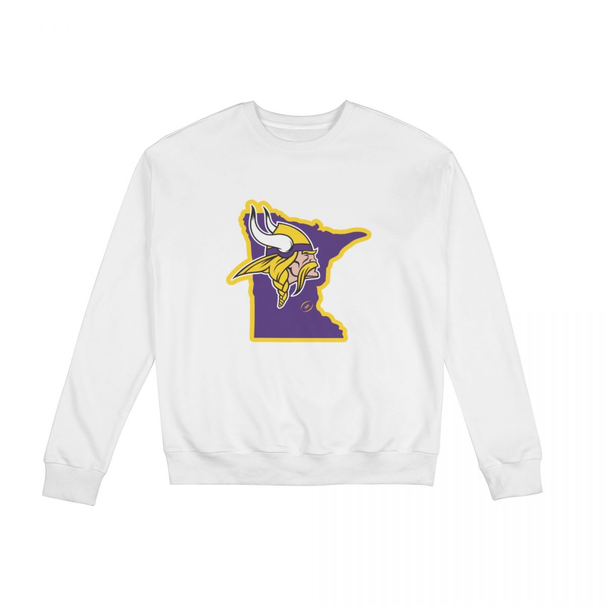 Minnesota Vikings Map Unisex Round Neck Sweatshirt