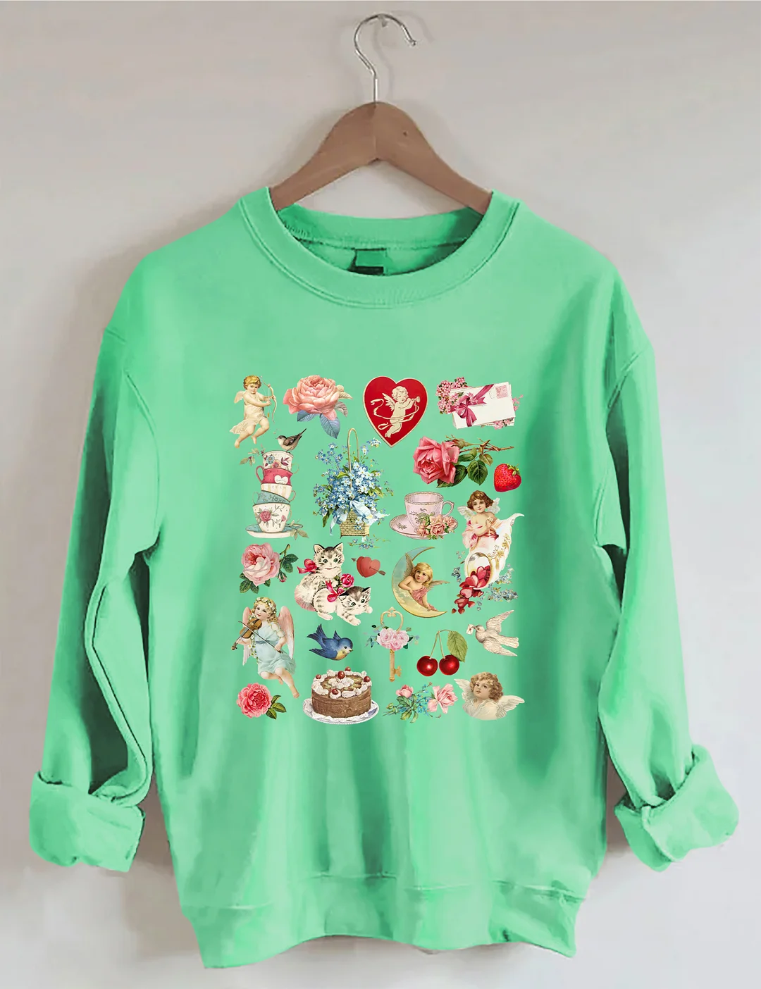 Valentine's Vintage Style Sweatshirt
