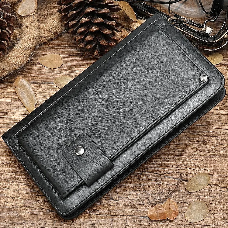 Muiltipurpose Leather Cards Holder Wallets With Pockets For Men