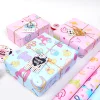 Babyshower Pink Blue Birthday Gift Package Wrapping Paper