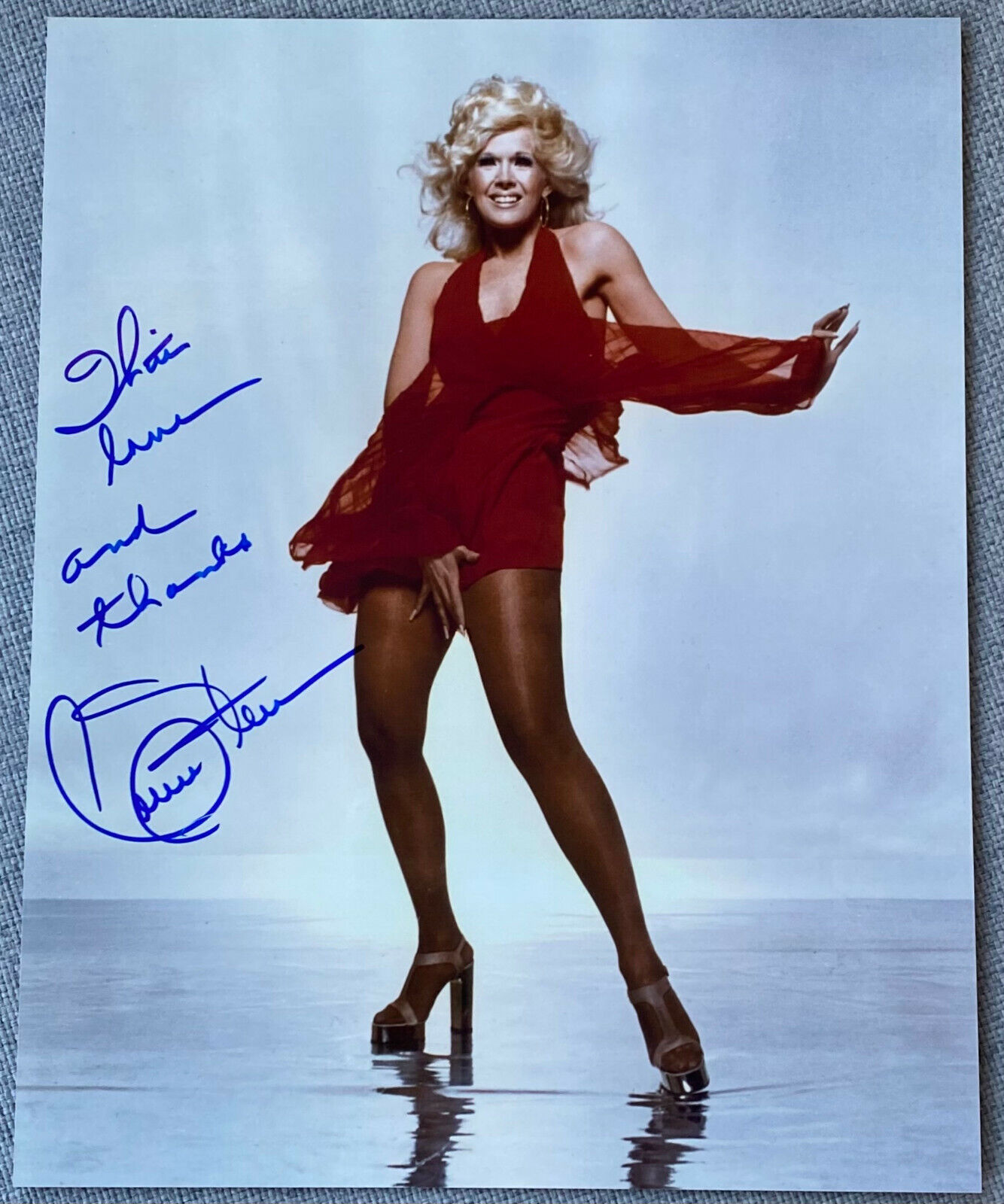 Actress Connie Stevens Signed In-Person 8x10 Color Photo Poster painting - Authentic