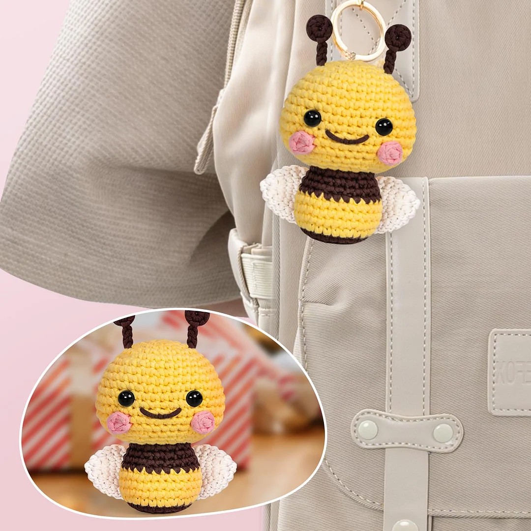 Mewaii® Crochet Bee Crochet Kit for Beginners with Easy Peasy Yarn