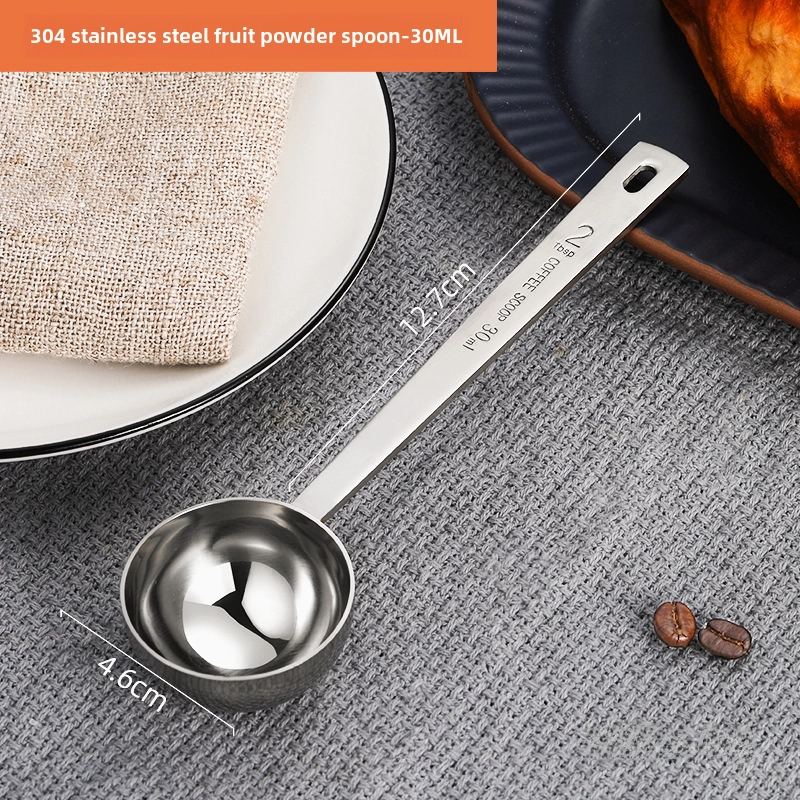 Stainless Steel Measuring Spoon 304 Milk Tea Shop Fruit Powder Spoon Coffee Milk Powder Spoon Scale Spoon Measuring Spoon 10g 15ml20g