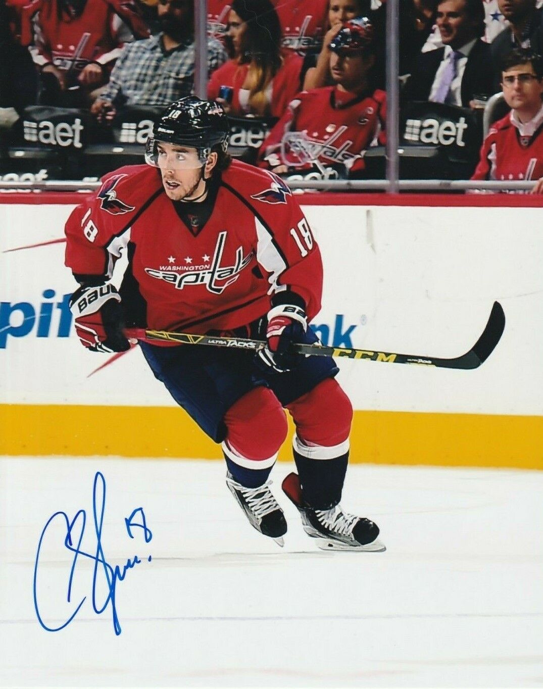 CHANDLER STEPHENSON autographed SIGNED WASHINGTON CAPITALS 8X10 Photo Poster painting