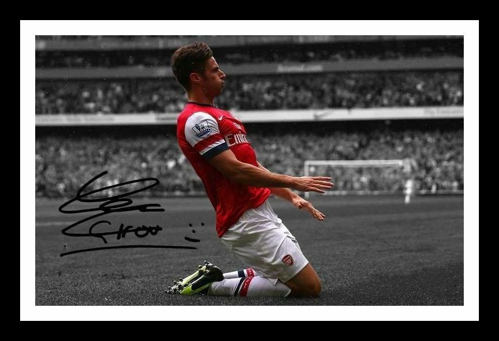 Oliver Giroud - Arsenal Autograph Signed & Framed Photo Poster painting 1