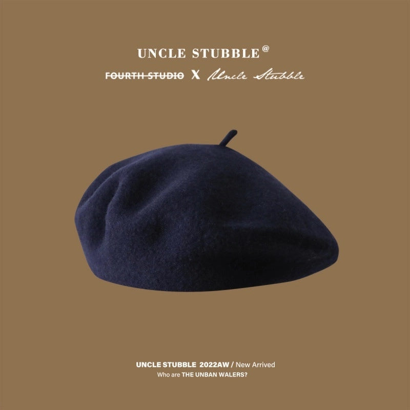 Running Size/Color Wool Beret Girls Winter Belle Cap Japanese Style Literary Retro Painter Hat