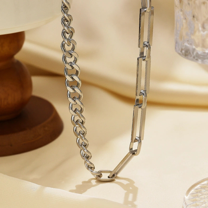 Jewelry Casual Punk Minimalist Geometric 304 Stainless Steel Necklace