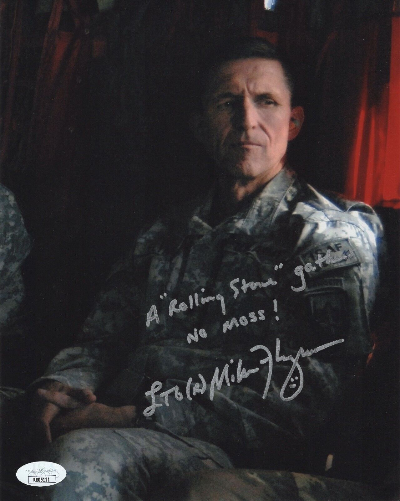 MICHAEL FLYNN SIGNED 8x10 Photo Poster painting AUTOGRAPH US NSA SECURITY ADVISOR JSA COA #5