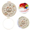 Flower Baskets-DIY Embroidery Kit with Pattern Cotton Threads Needles Hoop 30*30cm/11.8*11.8in