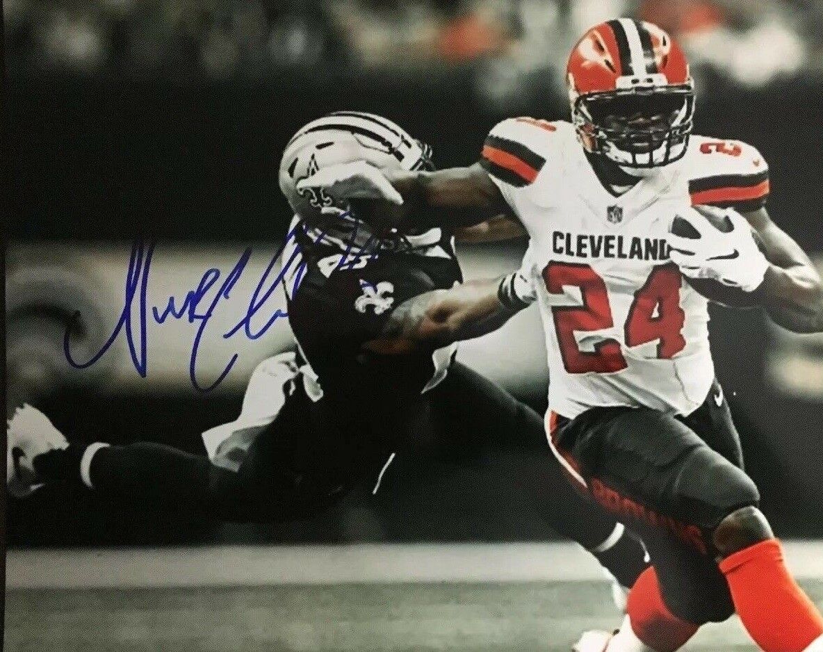 Nick Chubb Signed Autographed 8 x 10 Photo Poster painting ( Browns ) REPRINT